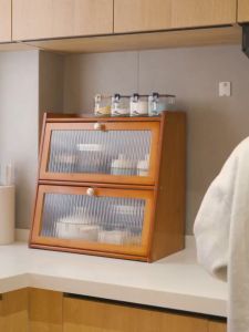 ABS Multi Storage Kitchen Countertop Multi-Layer Supplies Home Complete Seasoning Condiment Bowl Storage Cabinet