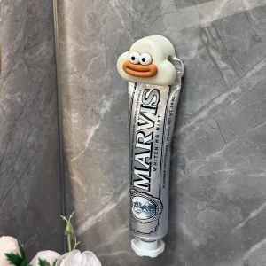 Suction Cup Toothbrush Holder Magnetic Spout Cup Wall Mounted No Drilling Bathroom Cup Set Childrens Personal Hygiene Organizer