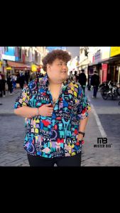 BUTTON DOWN COLLARED POLO SHIRT PLUS SIZE MENS WEAR SHORT SLEEVES EASY WEAR Challis Fabric