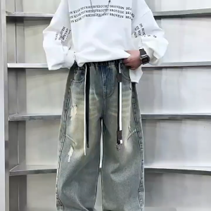 Celana Panjang Jeans Hitam Anak Remaja Cowok Impor GC