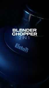 Chopper Kaca 2 in 1 Finito Kapasitas 2.5 L + 06 L |Blender Kaca 4 Mata Pisau