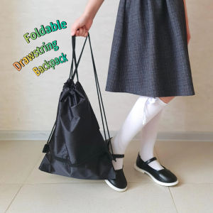 Foldable Drawstring Backpack – Lightweight Waterproof Bag for Hiking Travel & Outdoor
