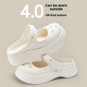 Marys Cute Dog-Eared Sandals for Women Summer Slip-On High Heel Platform Sole Non-Slip Beach Cool Shoes Perfect for Daily Wear