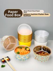 LABAHUA | Separate Sections Fresh Keeping Transparent Lid Disposable Lunch Box