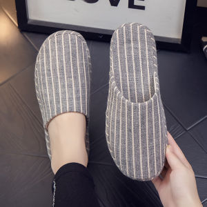 Dép Đi Trong Nhà Bằng Vải Cotton Mùa Xuân Thu Đông Chống Trượt Đế Mềm Phù Hợp Với Sàn Gỗ Trong Nhà