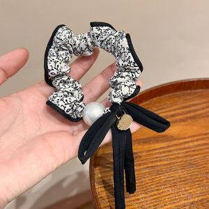 Elegant Vintage Style Floral Bow Hair Ties