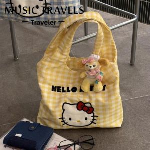 WUUJIA+ | Large Capacity Fashionable Color Block Check Summer Shoulder Crossbody Bag
