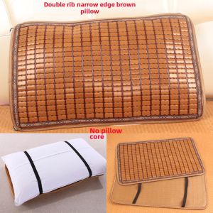 Summer Sleeping Mat Pillow Cover Summer Mahjong Bamboo Block Pillow Single Pillow Headscarf Pillow Sheet Summer Adult Pillow Head Pad Summer Mat