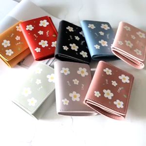 ABC Dompet Lipat Mini Motif Flower A66 Dompet Fashion Wanita Korea Import Real Pict