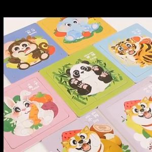 Bộ Đồ Chơi Tranh Xếp Hình 9 Mảnh Bằng Gỗ Thông Minh Phát Triển Trí Tuệ Cho Bé