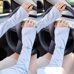 MiiOW | Mitts MiiOW Catman chống tia UV mùa hè mỏng rộng rãi bằng lụa băng tay bảo vệ cánh tay khi lái xe và đi xe đạp ngoài trời
