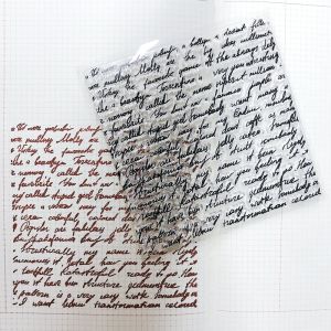 Cursive Paragraph Clear Stamp DIY Hand Writing Journal Diary Background Decorative Stamping Scrapbooking Hobby Craft Supplier