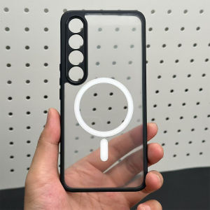 Magsafe Compatible Transparent Hard Shell Case for Meizu 20 pro Wireless Charging Compatible Magnetic Anti-Fall Full Cover Protection