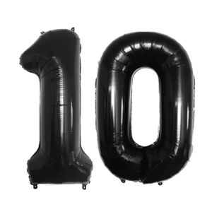 black 32inch 10 11 13 30 33 55 number foil balloons birthday party decorations birthday balloons anniversary party supplies
