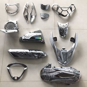 FULL BỘ ỐP PHỤ KIỆN TRANG TRÍ DÙNG CHO ĐỜI XE VISION 2021 2022 2023 2024 CROM