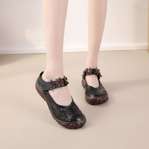 Haporri | Leather Soft Sole Womens Elderly Sandals