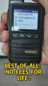 OKARADIO R760 POC Radio 4G Network Walkie Talkie Long Range No distance Limit Metal Design Ultra-thin Intercom Two Way Radio