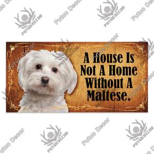 Putuo Decor-Wood Plaque for Dog Hanging Sign Wooden Plaque House Decoration Dog Kennel
