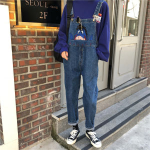 Fashionable Wide Leg Denim Overalls for plus Size Women Spring Autumn New Style Korean Style Casual Comfortable Loose Fit