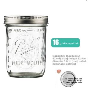 gumahus | Transparent Sealed Storage Jar 480ml