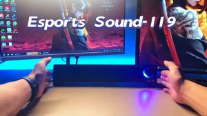 Computer audio desktop home laptop speaker integrated desktop wired strip type include microphone