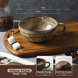 SHELI | Retro Ceramic Underglaze Color Large Capacity Mug