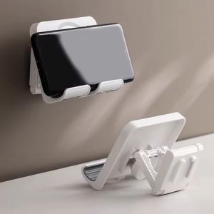 Portable Wall Mount Shower Phone Holder Adjustable Self-Adhesive Cellphone Universal Stand