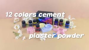 Bộ Bột Màu Thạch Cao 12 Màu Dùng Cho Thủ Công DIY Làm Đồ Thủ Công Bằng Nhựa Bê Tông Xi Măng Thạch Cao Dụng Cụ Làm Đồ Trang Sức