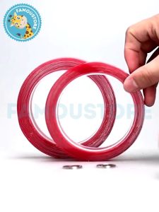 Famoustore Heavy Duty Double Sided Tape Self Adhesive Tape Acrylic Waterproof Strong Transparent Tape Sticky Gum Kuat 雙面膠 超強力