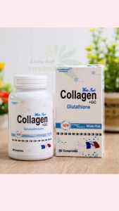 Collagen + GC Glutathione 500mg - Lọ 60 viên – Sáng đẹp da chống lão hóa tăng cường chức năng thải độc gan... Nhập Pháp