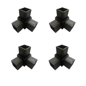 Khớp Nối Ba Chiều Bằng Nhựa Hợp Kim Thép Không Gỉ Cho Ống Vuông 50mm Kiểu Mặt Bích Phụ Kiện Ống Dẫn