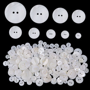 5-20pcs/lot 9-25mm White Natural Shell Buttons 2Holes Round Button Sewing Accessories For Clothing Shirt Bag DIY Crafts Material