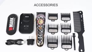 WMARK NG-134 Wholesale Wireless Sensor Charging Electric Barber Mens Hair Clippers Rechargeable Salon Hair cutter for Barber