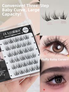 RULIS | Glue-Free Natural Looking 5D Baby Curl Faux Mink False Eyelashes