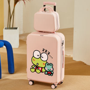 New Cartoon Frog Graffiti Large Capacity Travel Suitcase Student Pullman Bag Multifunctional Carry-On Luggage with Password