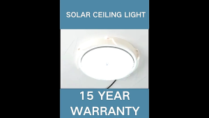 Solar Ceiling Light with Remote & Waterproof Outdoor Panel Energy-Saving Indoor Lighting Fixture LED Lamp