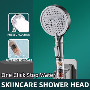 High Pressure Handheld Shower Heads Nozzle Rain Shower Water Saving Bathroom Shower Head Set 3 Modes Adjustable