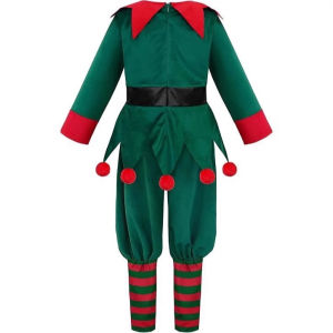 DSF Studio Childrens Christmas Costume Christmas Elf Dress-up Clothing Holiday Party Performance Clothing Christmas Cos Dress-up