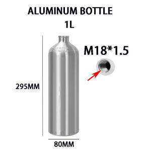 Fish tank CO2 cylinder CO2 explosion-proof oxygen filled cylinder Aquarium aluminum alloy high-pressure aluminum cylinder 0.6-1L