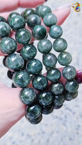 Graduation Grade Cat Eyes Green Rabbit Hair Rutilated Quartz Bracelet