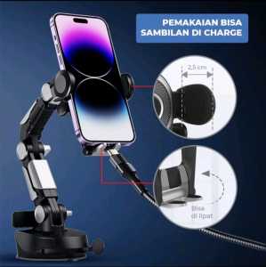 HOLDER HP MOBIL HD-70 UNIVERSAL HOLDER DUDUKAN HANDPHONE 4 IN 1