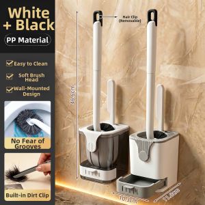 youqin | Cornerless Toilet Brush Bathroom Wall-mounted
