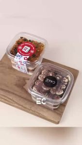 EC 10PCS Disposable Mousse Dessert Box With Lid Clear Plastic Cups Dessert Acrylic Food Cake Cup