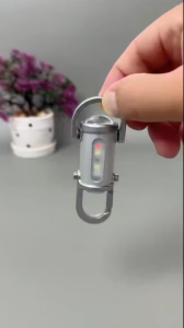 ✅SG Ready Stocks✅ Mini Keychain Flashlight LED COB Torch USB Rechargeable Waterproof
