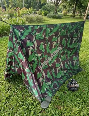 tenda perorangan tenda tni tenda siswa tenda outdoor loreng hijau malvinas