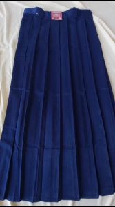 Rok Panjang Full Rempel Sekolah SMP/SMA Kain Licin Warna Abu/Biru/Coklat/Putih/Hitam