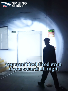 Smiling Shark TD0225 LED Head Lamp 5Mode Induction Fishing Light Type-c Rechargeable Work Headlight White Red Light Waterproof Outside Camping working Lighting