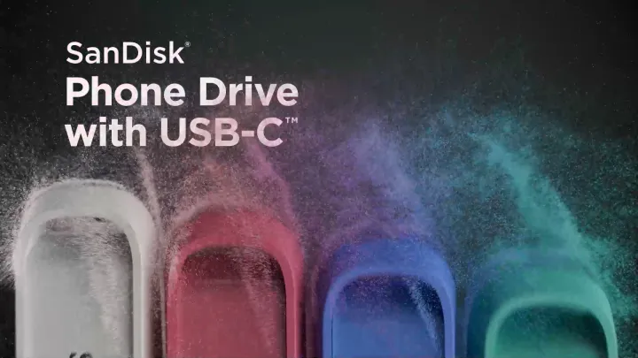 SANDISK® Phone Drive with USB-C™ (64GB/ 128GB/ 256GB/ 512GB/ 1TB)
