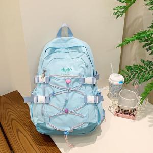 OUDENGPAI | Womens Travel Backpack Lightweight Fashionable Versatile Large Capacity Student Class Bookbag Casual Simple Style Medium Waterproof