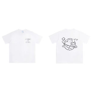 Áo Thun Tay Ngắn Thời Trang Mùa Hè Cho Thanh Thiếu Niên Thường Ngày Dáng Rộng Cotton Nguyên Chất Biểu Diễn Áo Thun Cổ Tròn